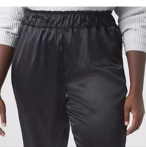 Lane bryant satin joggers